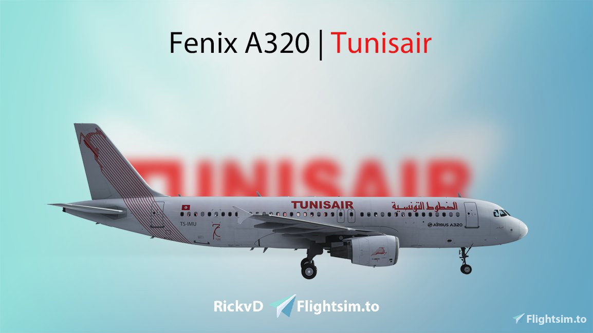 ✈️ Fenix A320 | TunisAir | TS-IMU [8K]&nbsp; - Image 1