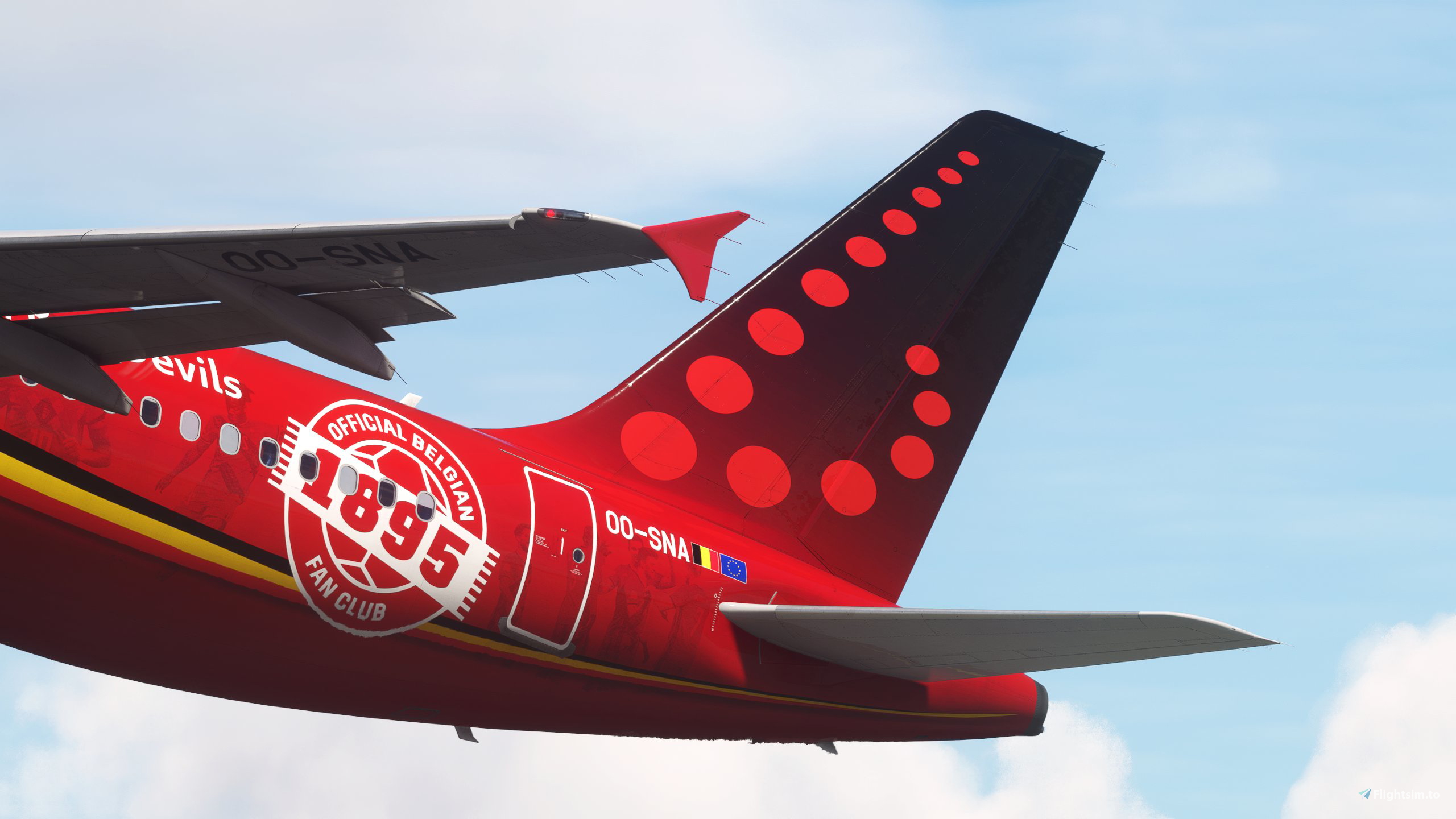 Fenix A320CFM Brussels Airlines Belgian Red Devils Trident OO-SNA - Image 1
