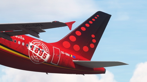 Fenix A320CFM Brussels Airlines Belgian Red Devils Trident OO-SNA