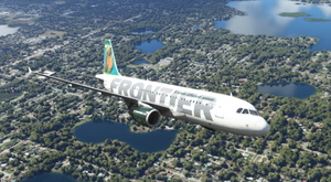 Fenix Frontier A320 N211FR Grizwald "Griz" the Grizzly Bear 8K thumbnail 1