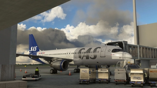 FENIXA320 SAS821 ENGM to EHAM REAL ATC COMMUNICATIONS