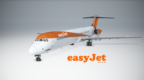 Fictional Easyjet Livery for Fly the Maddog x