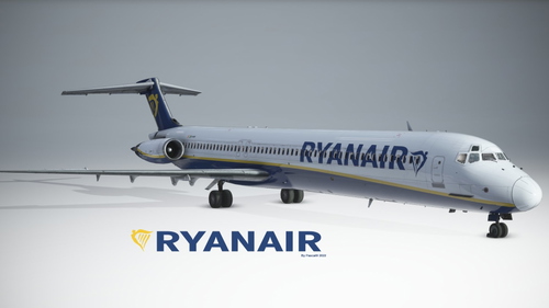 Fictional Ryanair livery for the Fly the MaddogX