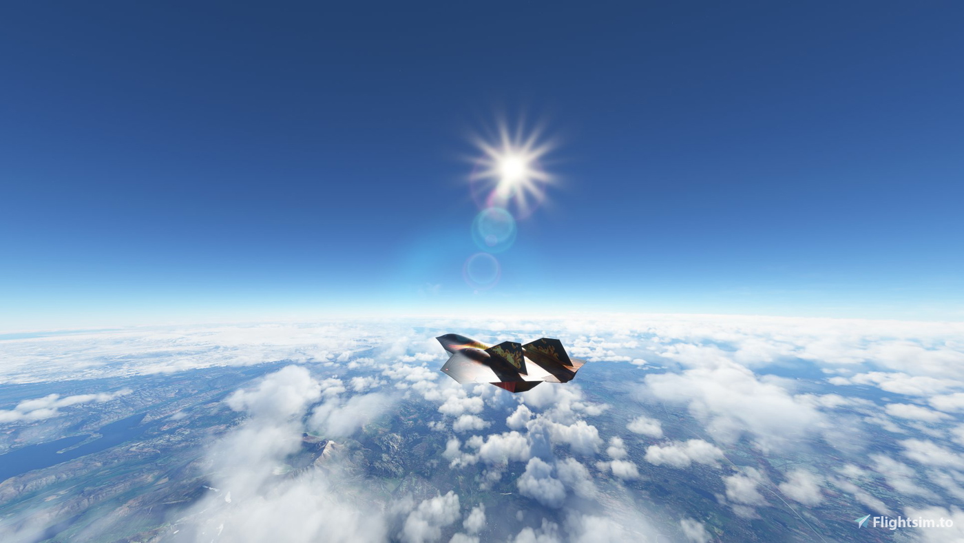 Flaming Dark Star for Microsoft Flight Simulator MSFS