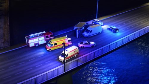 Flößerbrücke bridge accident in Germany
