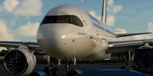 [A32NX] FlyByWire | Airbus A320neo Air France F-GKXU with mask in 8k thumbnail 1