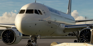 [A32NX] FlyByWire | Airbus A320neo Air France F-GKXU without mask in 8k - FOR FLYBYWIRE thumbnail 1