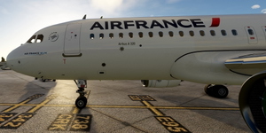 [A32NX] FlyByWire | Airbus A320neo Air France F-GKXU without mask in 8k - FOR FLYBYWIRE thumbnail 2