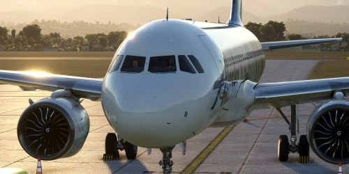 [A32NX] FlyByWire | Airbus A320neo ALASKA  AIRLINES SEATLLE KRAKEN N915AK in 8k