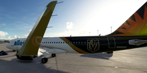 [A32NX] FlyByWire | Airbus A320neo Allegiant Golden Knights N302NV in 8k thumbnail 4