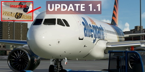 [A32NX] FlyByWire | Airbus A320neo Allegiant Golden Knights N302NV in 8k thumbnail 1