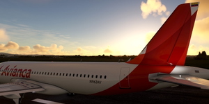 [A32NX] FlyByWire | Airbus A320neo AVIANCA N962AV with mask in 8k thumbnail 5