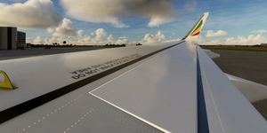 [A32NX] FlyByWire | Airbus A320neo Ethiopian ET-APK with mask in 8k thumbnail 6