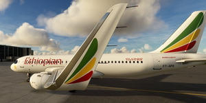 [A32NX] FlyByWire | Airbus A320neo Ethiopian ET-APK with mask in 8k thumbnail 4