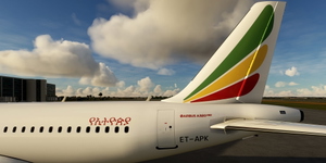 [A32NX] FlyByWire | Airbus A320neo Ethiopian ET-APK with mask in 8k thumbnail 5