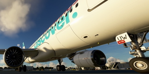[A32NX] FlyByWire | Airbus A320neo Eurowings Discover D-AIUW with mask in 8k thumbnail 9
