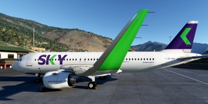 [A32NX] FlyByWire | Airbus A320neo SKY AIRLINE CC-AZH  in 8k thumbnail 5