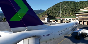 [A32NX] FlyByWire | Airbus A320neo SKY AIRLINE CC-AZH  in 8k thumbnail 8