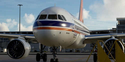 [A32NX] FlyByWire | Airbus A320neo South African Airways ZS-SHA mask in 8k