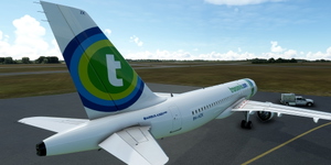 [A32NX] FlyByWire | Airbus A320neo Transavia PH-HZK with mask in 8k thumbnail 7