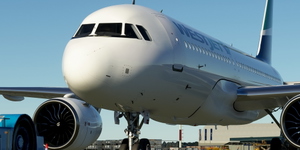 [A32NX] FlyByWire | Airbus A320neo WESTJET AIRLINES C-GGWJ in 8k thumbnail 1