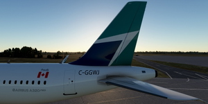 [A32NX] FlyByWire | Airbus A320neo WESTJET AIRLINES C-GGWJ in 8k thumbnail 6
