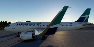 [A32NX] FlyByWire | Airbus A320neo WESTJET AIRLINES C-GGWJ in 8k thumbnail 3