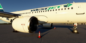 [A32NX] FlyByWire | Airbus A320neo WESTJET AIRLINES C-GGWJ in 8k thumbnail 9
