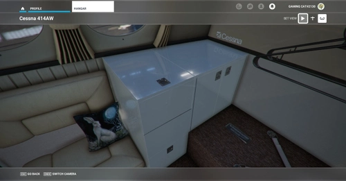 Flysimware Cessna 414 Chancellor default interior design enhancement