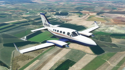 Flysimware Cessna 414AW N100JD 4.4 CLEANED & POLISHED