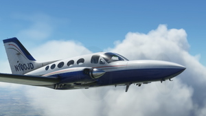 Flysimware Cessna 414AW N100JD 4.4 CLEANED & POLISHED thumbnail 5