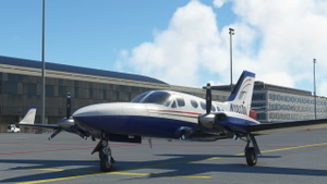 Flysimware Cessna 414AW N100JD 4.4 CLEANED & POLISHED thumbnail 6