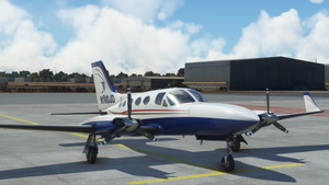 Flysimware Cessna 414AW N100JD 4.4 CLEANED & POLISHED thumbnail 7