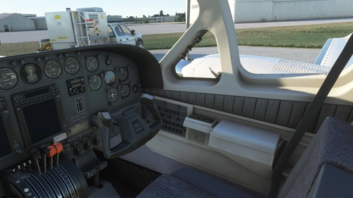 Flysimware Cessna C414 Chancellor - Grey Interior + Different Panels