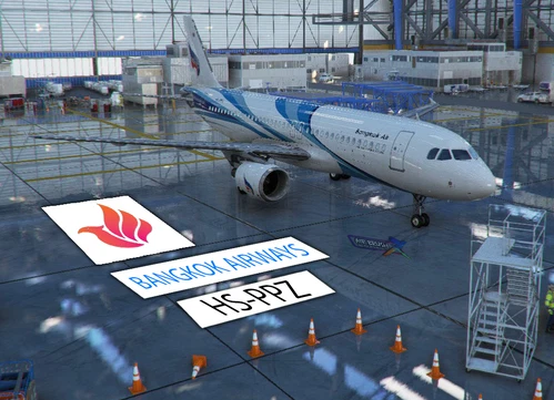 FNX A320CFM Bangkok Airways | HS-PPZ | AirBrush Simulator