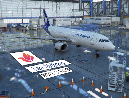 FNX A320CFM Lao Airlines | RDPL-34223 | AirBrush Simulator