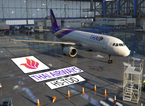 FNX A320CFM Thai Airways | HS-TDD | AirBrush Simulator