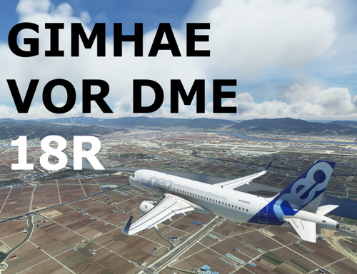 Gimhae VOR DME RWY18R landing challenge
