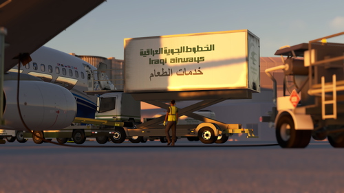 Ground crew services for PMDG 737 Iraqi Airways