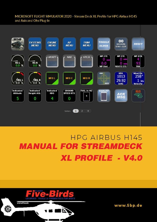 H145 Profile for Stream Deck XL (Lorby AAO) - Extended Version - V4.2