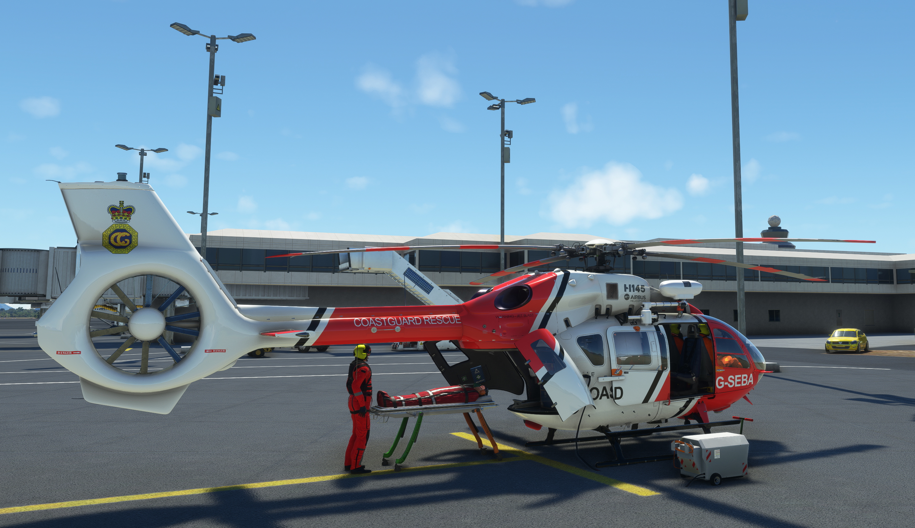 H145 UK Coastguard Livery Updated for HEMS add-on - Image 1