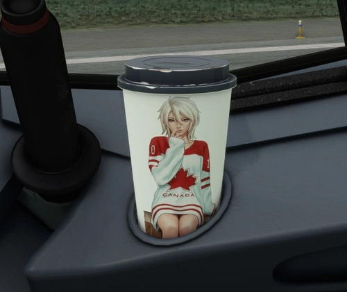 [A32NX] Happy Canada Day Coffee Cups