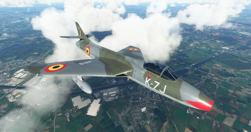 Hawker Hunter F4 Belgian Air Force ID5 7J-K