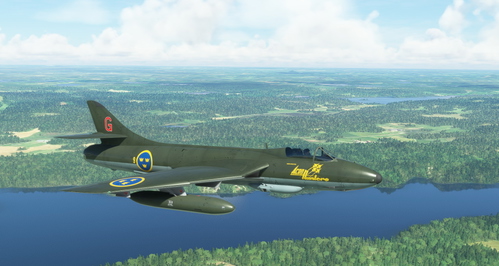 Hawker Hunter F58 Swedish Air Force SE-DXM