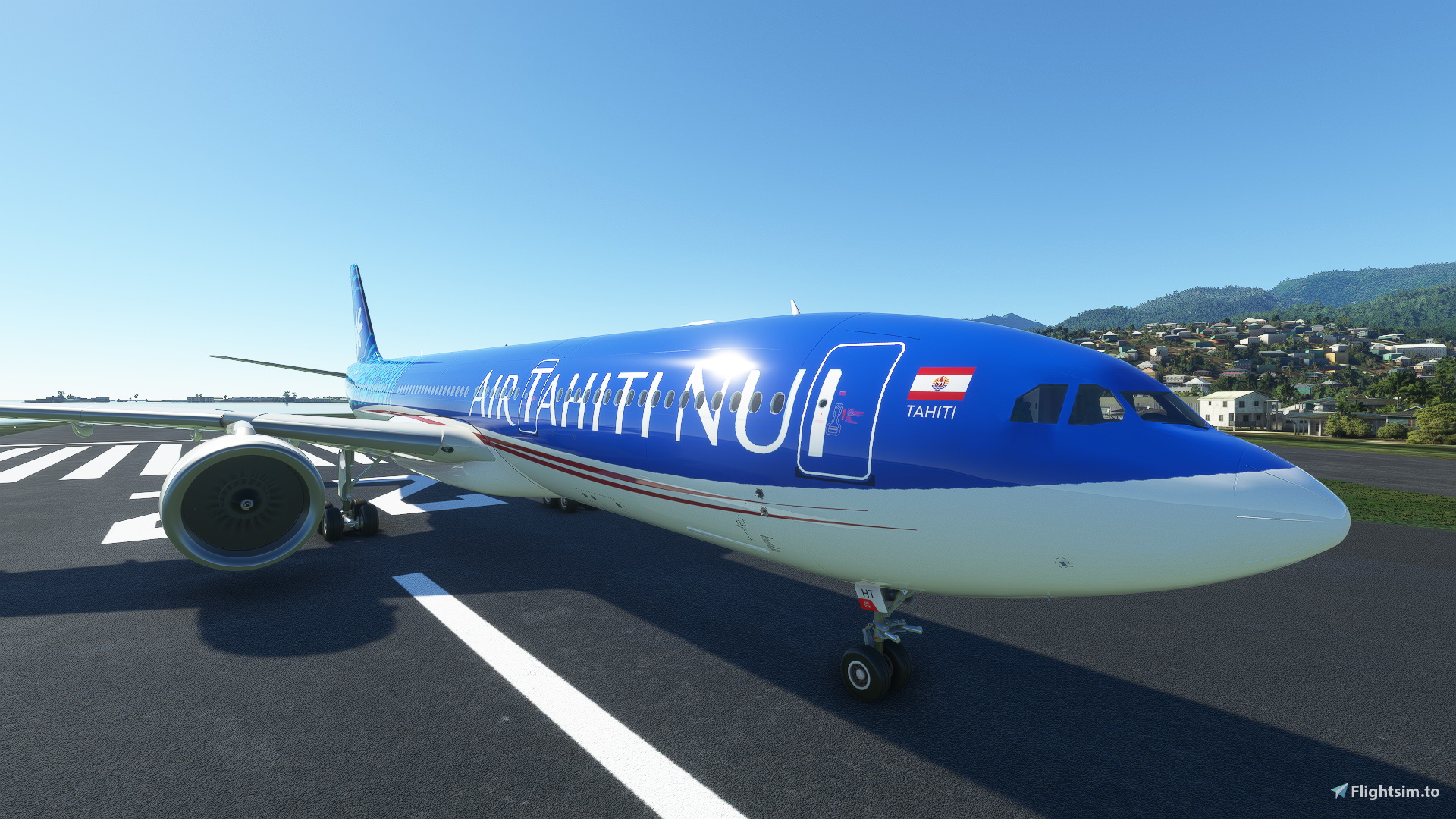 Headwind A330-900neo Air Tahiti Nui with Old color, with & without mask 8K - Image 1