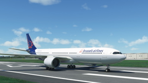 Headwind A330-900neo Brussels Airlines Old Livery with & without mask 8k thumbnail 2