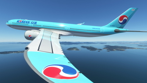 Headwind A330-900neo Korean Air with & without mask 8K thumbnail 7