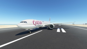 Headwind A330-900neo Qatar Airways Cargo with & without mask 8k thumbnail 1