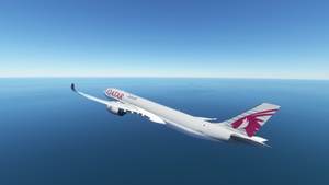Headwind A330-900neo Qatar Airways Cargo with & without mask 8k thumbnail 6