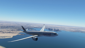 Headwind A330-900neo Qatar Airways Cargo with & without mask 8k thumbnail 5